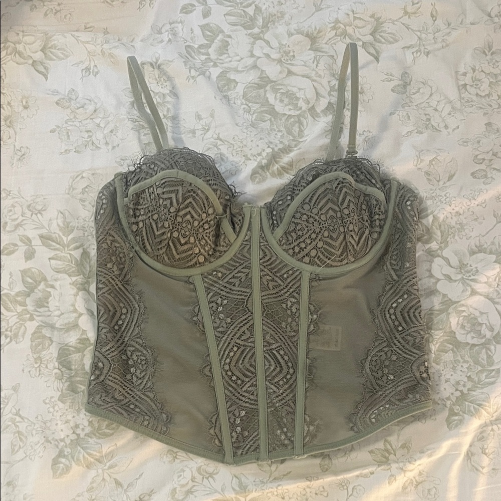 Garage Green Corset